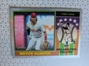 2025 Topps Heritage 1976 Player Icons Holographic Silver Foil Bryce Harper