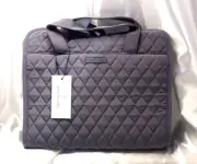 Vera Bradley's HANGING ORGANIZER in Quilted Solid CARBON GREY, Cotton, NWT
