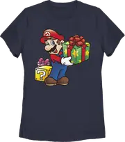 Womens Super Mario Christmas Gifts Nintendo Shirt