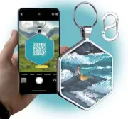 1-WHEAT ID Dog Tags for Dog QR Code