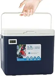 12L Hot Cold Car Cooler Box for Food | Insulated Storage Box | Food Container for Picnic Fishing with Ice Storage for Fruit, Breast Milk, Juice, Drinks, Milk