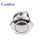 Metal Push Button Switch Latching Fixed Electric On Off Power LED Light 12V
