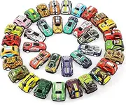 36 Pack Pull Back Cars, Friction Mini Toy Cars Fun Bulk Race Car Set for Kid Ages 3 4 5 6 Years Old, Boys and Girls Christmas Birthday Party Gifts, and Treasure Box Toys for Classroom