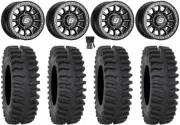 Sedona Sano Bdlk 15x7 Wheels Bk 32" XT400 Tires Polaris RZR XP 1000 / PRO XP