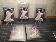 (2) 2014 DONRUSS "THE ROOKIES" MOOKIE BETTS & (3) 2013 PRIZM DRAFT RC