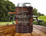 Funny Warning-One pc Foldable Can Cooler, Stubby Holder
