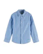 Scotch & Soda Boys' Regular Fit Classic Yarn Dyed Shirt - Little Kid, Big Kid