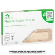 Mepilex Border Flex Lite Wound Dressing 581100 5cm x 12.5cm 5 Pack