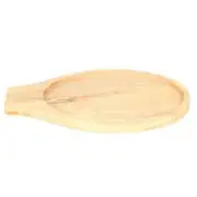 Thunder Group WDFJ001 3/4" Thick Stackable Oval Wood Fajita Skillet Underliner