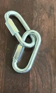 LOT OF 2 maillon heavy duty quick link chain strap connector, swing tie D 2.5"