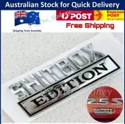 Shitbox Edition Silver Black Badge Sticker 4x4 window bumper funny car decal AUS