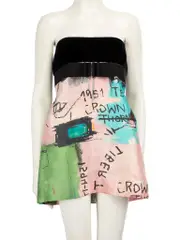Abstract Graphic Print Dress