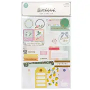 3 Pack Bea Valint Sketchbook Sticker Book-8 Sheets 5A00264X-1G90L