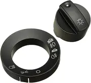 FKAUPUZTY Headlight Switch Knob Cover Cap Repair Kit fit for Audi A4 S4 8E B6 B7 2000-2007 Fog Light Control Switch Cover 8E0941531A