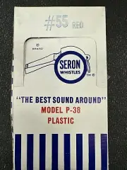 Seron Plastic Referee Whistle Red 12ct Box