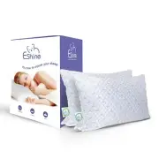 Memory Foam Pillows Queen Size Set of 2 - Cooling Pillows, Gel Infused Cool P...