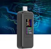 USB C Power Meter Power Tester Voltage Current 2 in 1 Meter Voltmeter Ammeter Color Screen USB Power Mete USB Tester DC4‑30V
