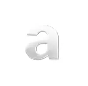 Austyle Architectural Alphabet A to D Lower Case 55mm