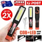 1/2 Pcs Rechargeable LED Magnetic Work Light Cordless COB Inspection Lamp Torch