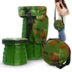 Portable Collapsible Stool with combo bag/seat cushion Telescoping Stool Chair