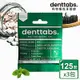 【丹特一錠淨Denttabs】牙膏錠-成人薄荷含氟x3包(125顆/包)-環保牙膏