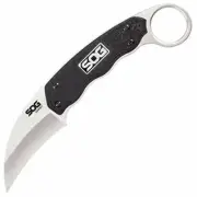 SOG Survival Karambit Knife - Gambit Curved Security Belt Knife, Full Tang Fixed