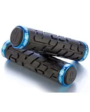 JetBlack Rivet LockOn Grips Light Black/Cyan