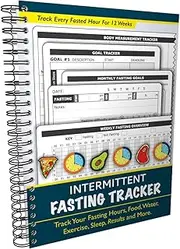 Intermittent Fasting Tracker - Log Every Fasted Hour for 12 Weeks, as Well as Food & Water Intake, Weight Loss, Exercise, Sleep, and More. A5 Spiral Bound