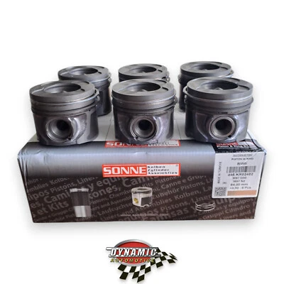 6x Pistons & rings 84.00mm for BMW 330d 530d X3 X5 X6 30d M57 M57N2 306D3 EU4