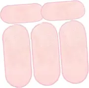 KITANDOVE 5pcs Cleansing Towel Washcloths for Face Washcloths Face Pads Cleanse Facial Towelettes Wipe Remover Cloth Towel Tablets Wipes Sponges Makeup Remover Cloth Coral Fleece Pink