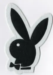 BUNNY WITH BOW TIE "PLAYBOY STYLE" - IRON or SEW-ON PATCH