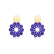 Bohemian Style Geometric Shape Earrings for Women Handmade Fashion Statement ...