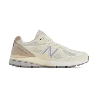 在飛比找Yahoo奇摩購物中心優惠-New Balance 990 v4 女鞋 奶油黃色 美國製