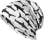 [SLEHAGU] Westie Dogs Beach Summer Tropical Slouchy Beanie for Men & Women Hip-Hop Baggy Skull Cap Fashion Thin Dwarf Knit Hat