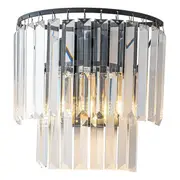 Black Glitz Crystal Wall Sconce Lights Flush Classical Lighting Inspirations Celestial