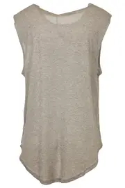 Real Subtle Metallic Boyfriend Tank--MIN-MP4234