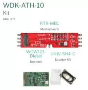TCS 1777 WOW KIT WDK-ATH-10 DCC Sound Decoder Kit fits: Athearn RTR GP60 SD40T-2