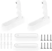 4Pcs Foldable Wall Hook,Single Folding Hook,Retractable Hooks Wall Mounted,Retractable Wall Hooks for Hanging,Folding Hooks for Wall for Hanging Towel Clothes Rag (White)