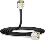 Bingfu CB Radio Extension Cable UHF PL259 Male to Male RG58 Coax Jumper 1m 3ft for CB VHF UHF Ham Amateur Mobile Aerial Antenna Power SWR Meter Linear Amplifier Dummy Load