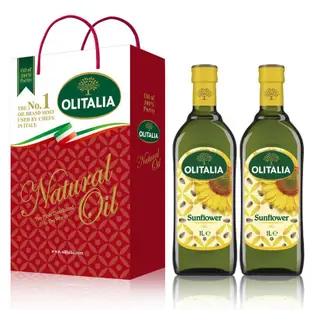 【Olitalia奧利塔】超值葵花油禮盒組(1000ml x 6瓶)(過年/禮盒/送禮)