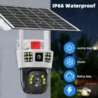 Solar Security Camera Outdoor 4MP Wireless WiFi Battery Surveillance Camera Home