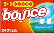 Bounce Fabric Softener and Dryer Sheets, Outdoor Fresh, 240 Count