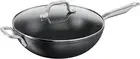 Tefal Premium Hard Anodised Induction Non-Stick Wok 32cm + Lid