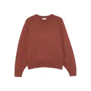[Brunello Cucinelli] Brunello Cucinelli Embellished Jumper XL BROWN