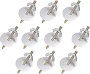 Mipcase 10pcs Fitting Screws Nut Bird Cage Feeder Hardware Stand Perches Screw and Nuts for Bird Nesting Lock Anti- bite Ring House Cages Parrot Breeding Box