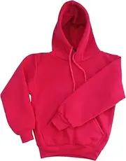 [Zmart] Australia Kids Unisex Basic Pullover Hoodie Jumper School Uniform Plain Casual Sweat Shirt, Hot Pink, 12