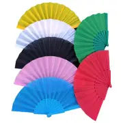 Solid Hand Held Fan Portable Spanish Dances Folding Fans Party Wedding Gift