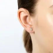 9ct Yellow Gold Diamond Stud Earrings