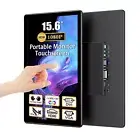 15.6" Touchscreen 1080P Portable Monitor VGA DVI HDMI For TV Boxes DVD Monitor