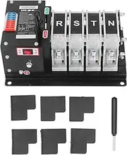 Dual Power Automatic Transfer Switch 4P Auto ManualMillisecond Switching Generator Changeover Switch AC400V for Factories Shopping Malls (100A)